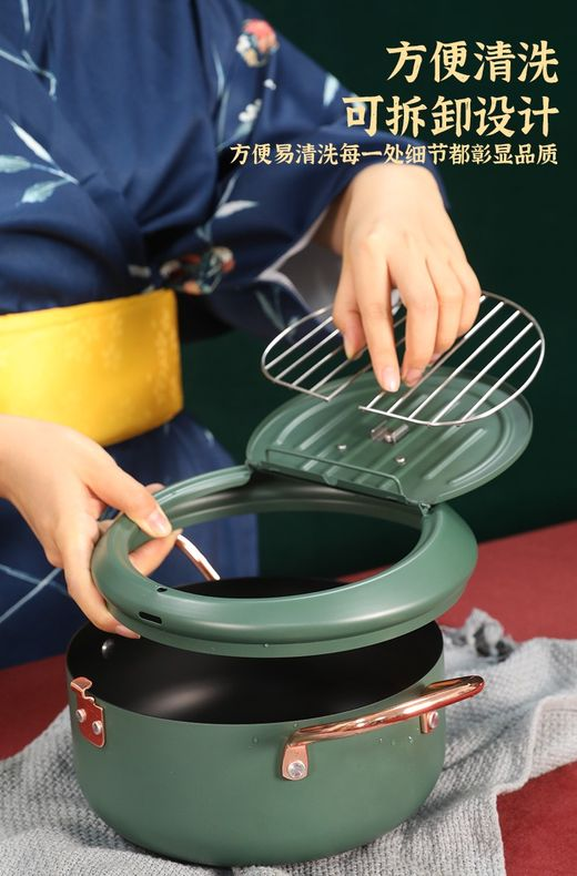 Household Fryer Stainless Steel Temperature Controllable -20cm