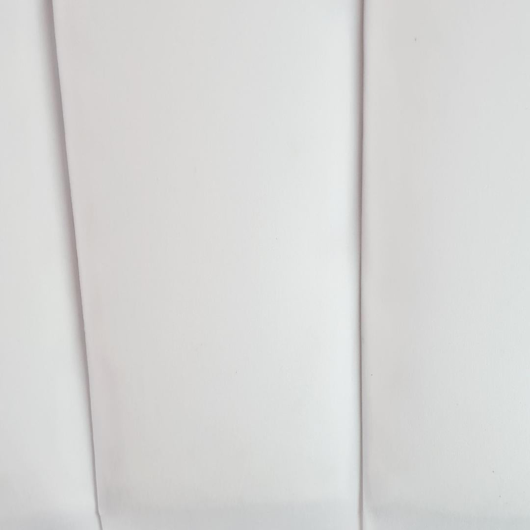 Velvet Headboard - White vertically striped