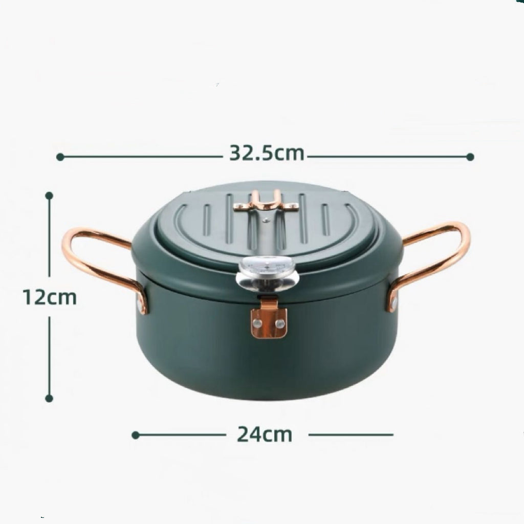 Household Fryer Stainless Steel Temperature Controllable -20cm