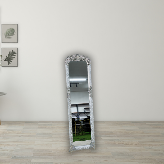 Silver flower pattern