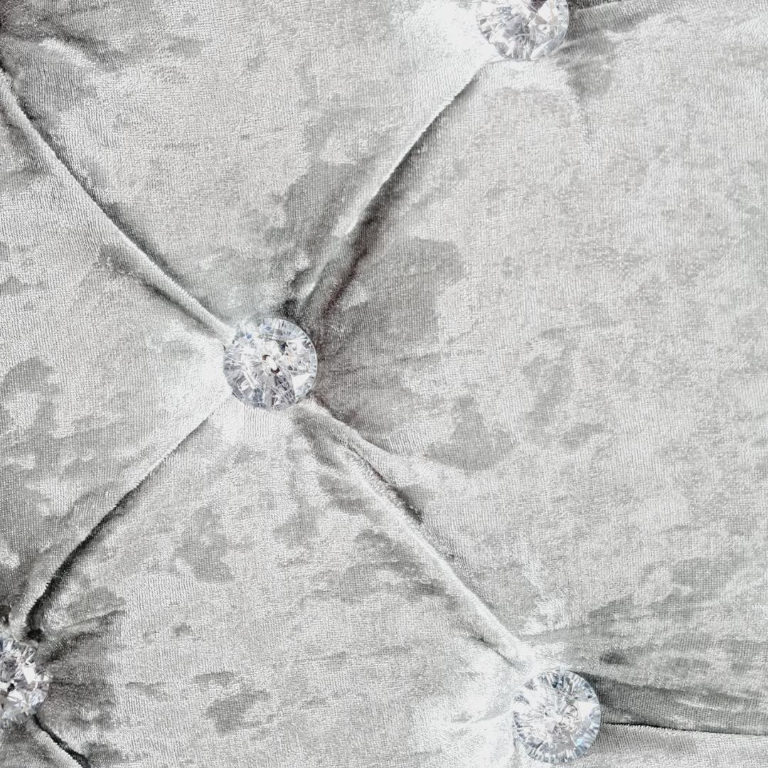 Velvet Headboard - Grey