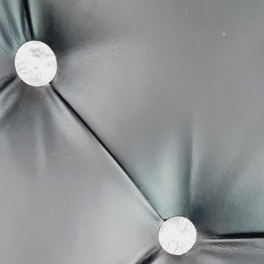Leather Headboard - Brown with faux diamonds