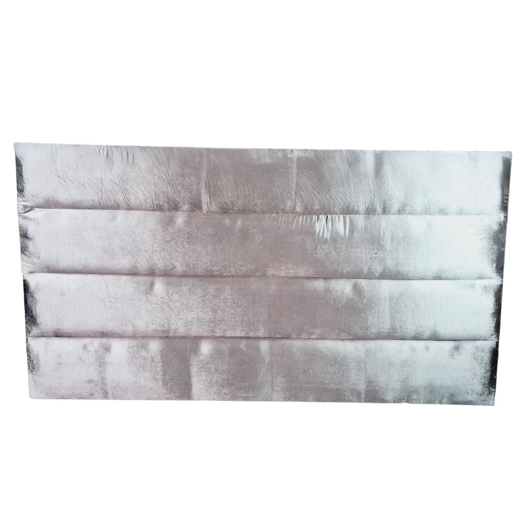 Velvet Material Headboards - Shiny Grey