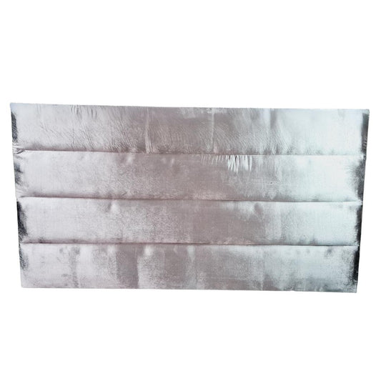 Velvet Material Headboards - Shiny Grey