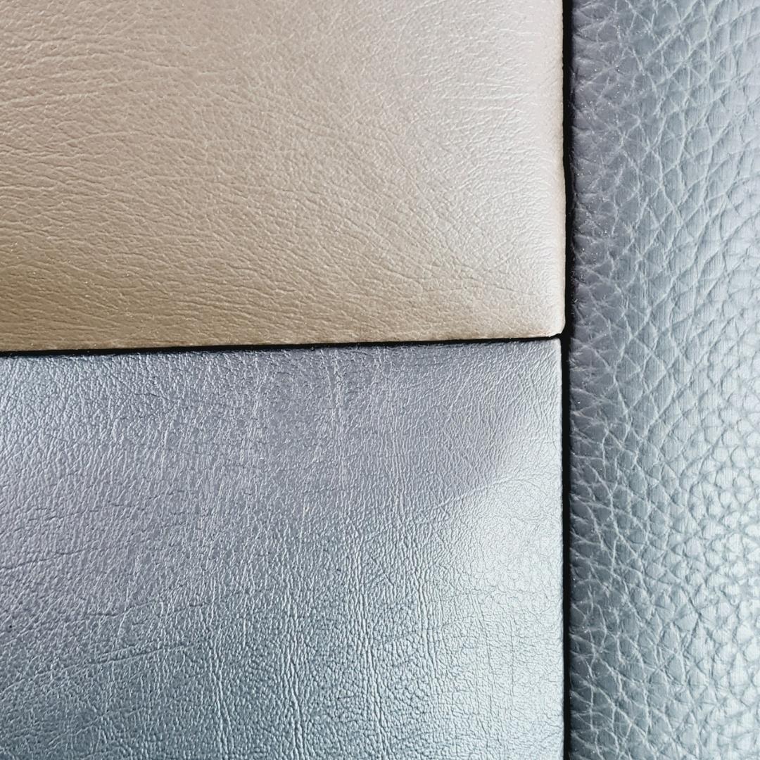 Leather Headboard - Brown & Black Striped