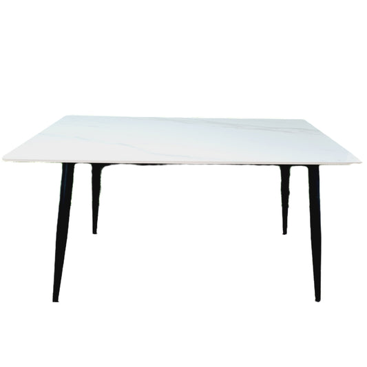 Stone Slab Dining Table - White